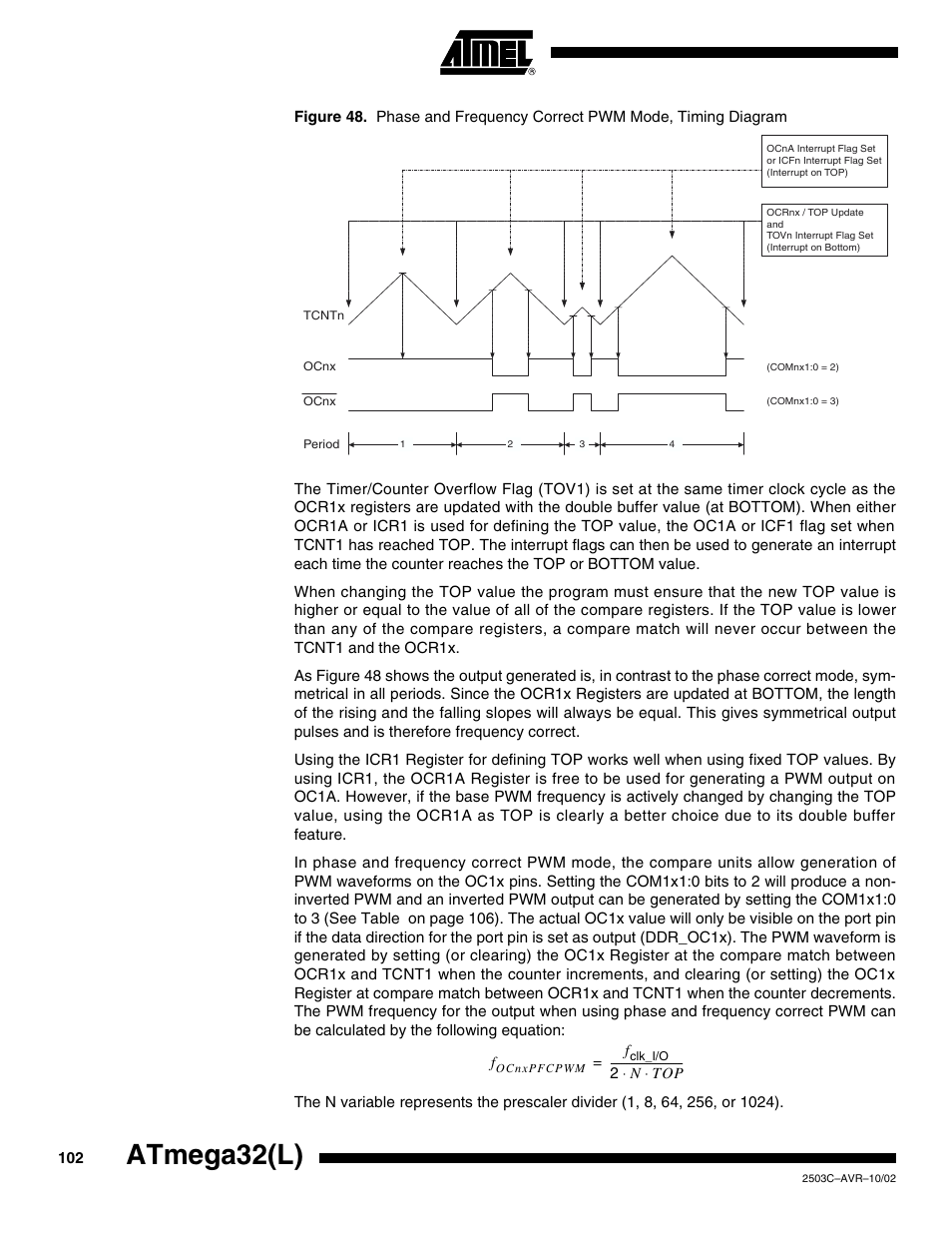 Atmega32(l) | Rainbow Electronics ATmega32L User Manual | Page 102 / 313