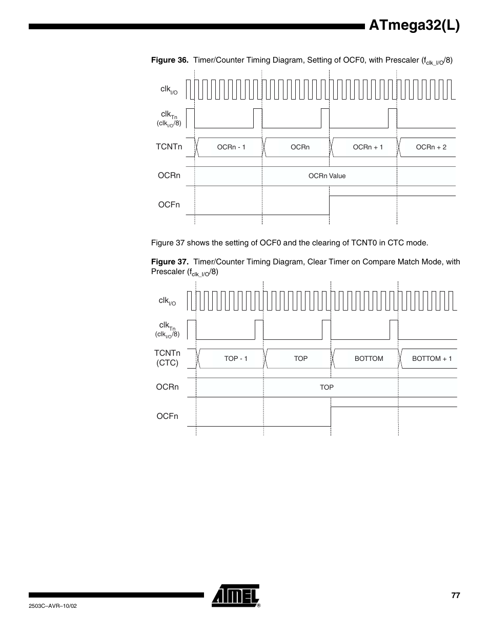 Atmega32(l) | Rainbow Electronics ATmega32L User Manual | Page 77 / 313