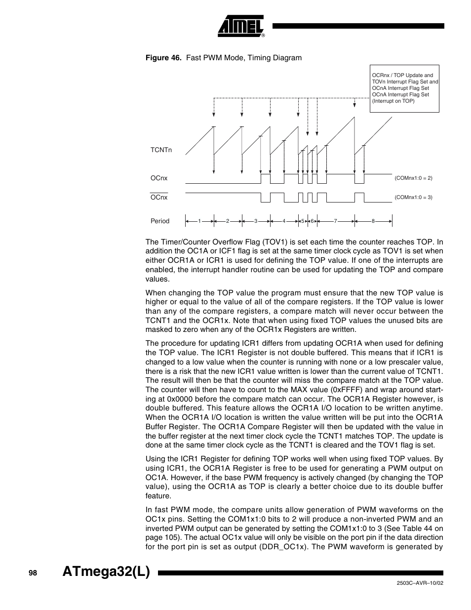 Atmega32(l) | Rainbow Electronics ATmega32L User Manual | Page 98 / 313