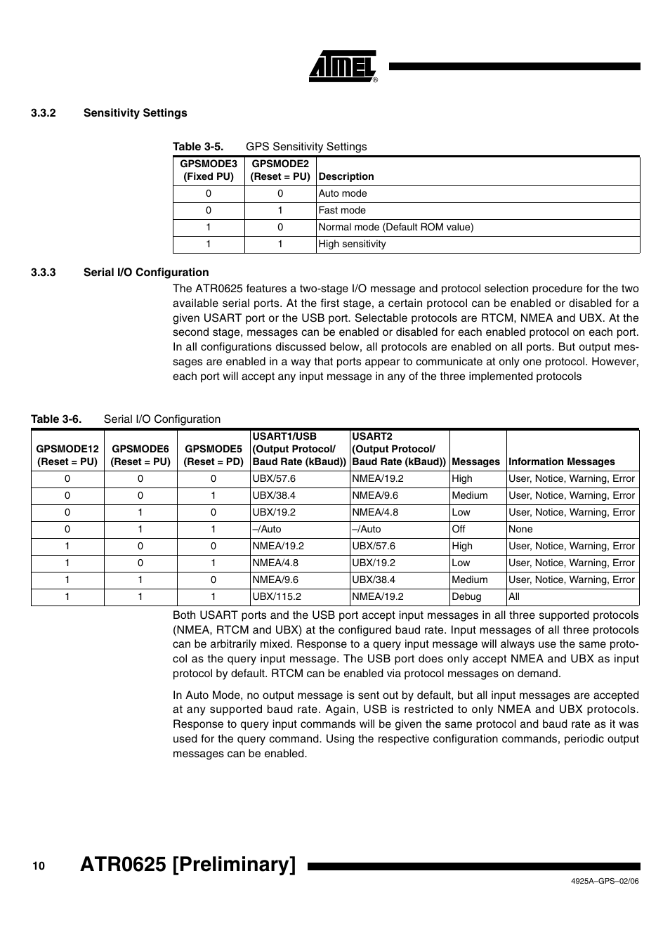 Atr0625 [preliminary | Rainbow Electronics ATR0625 User Manual | Page 10 / 26