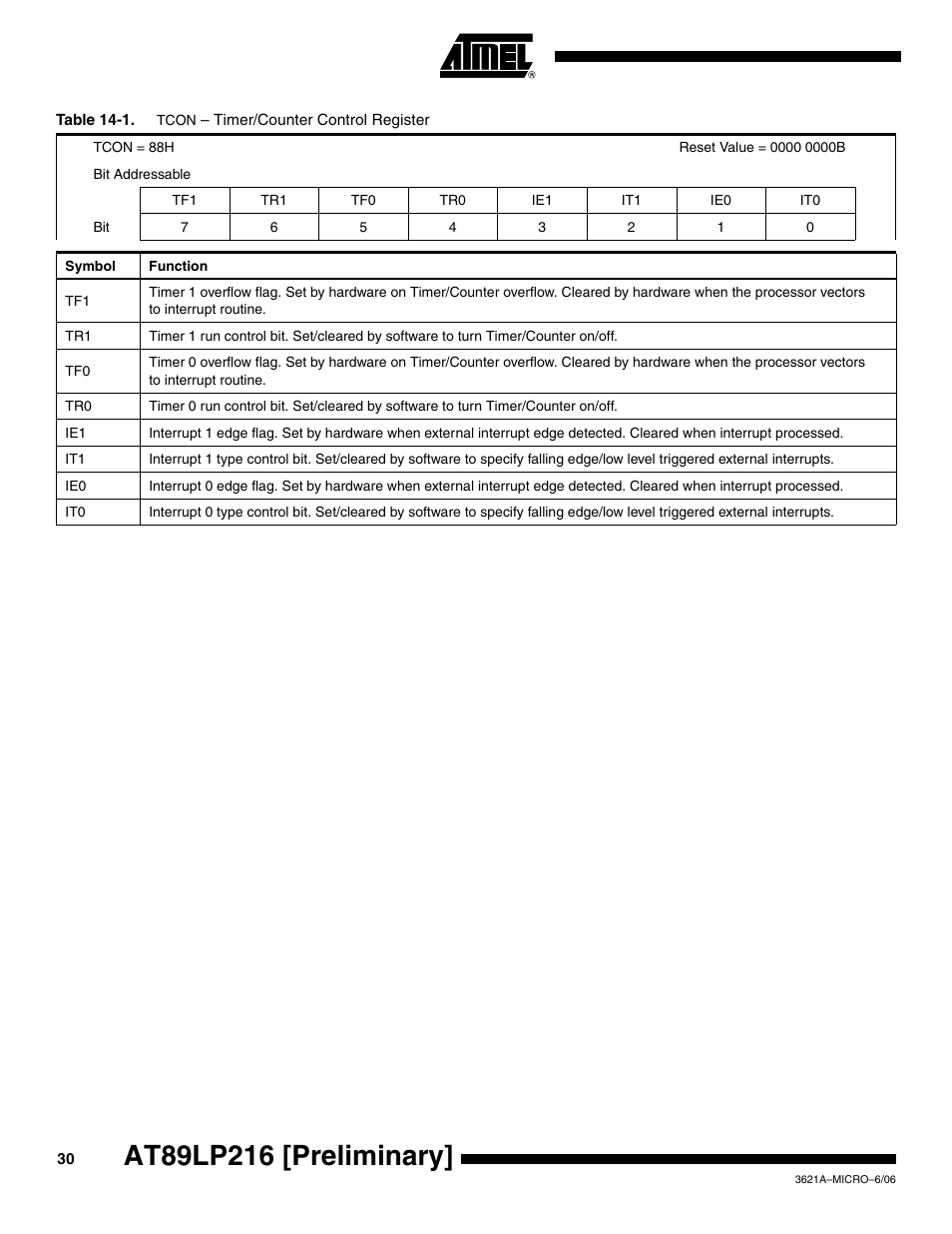 Rainbow Electronics AT89LP216 User Manual | Page 30 / 90