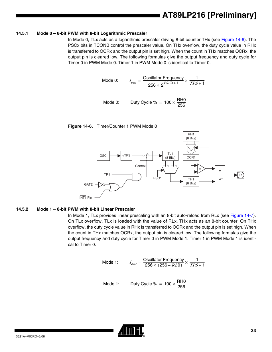 Rainbow Electronics AT89LP216 User Manual | Page 33 / 90