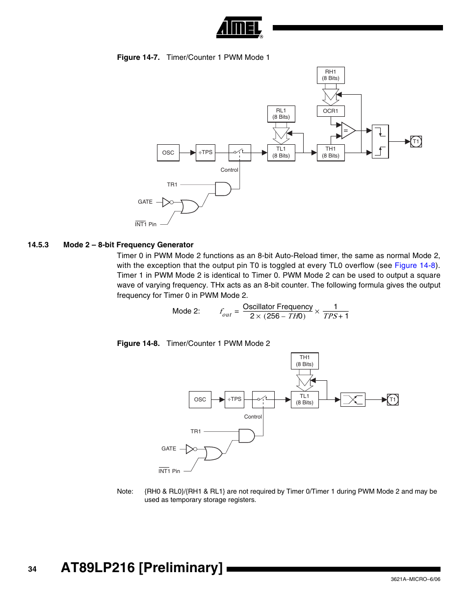 Om rlx (see, Figure 14-7 | Rainbow Electronics AT89LP216 User Manual | Page 34 / 90