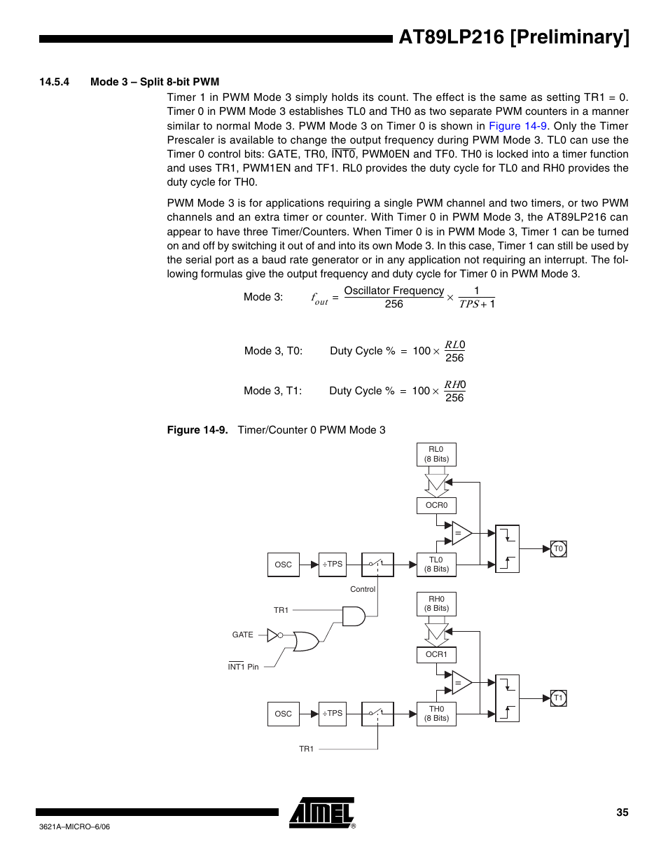 Rainbow Electronics AT89LP216 User Manual | Page 35 / 90