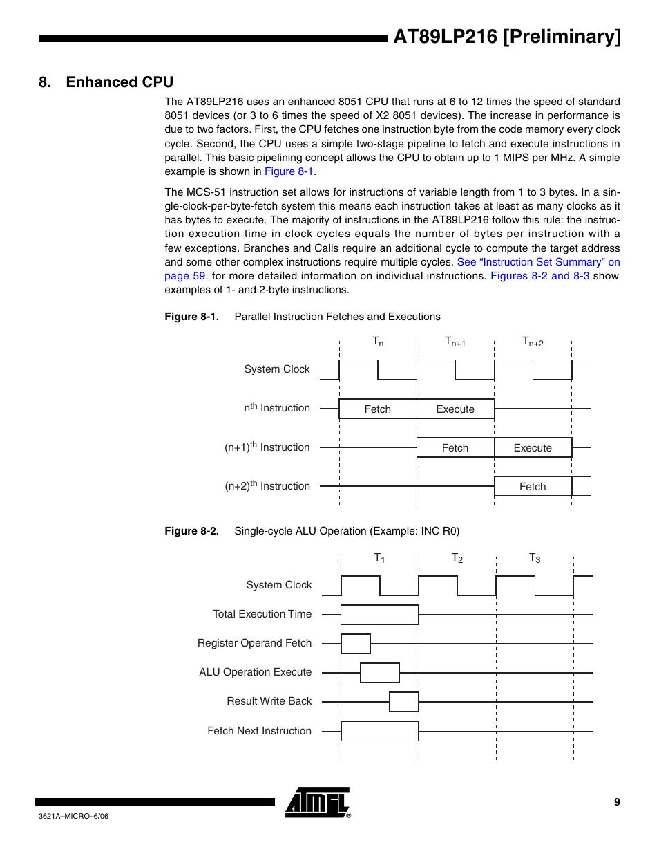 Enhanced cpu | Rainbow Electronics AT89LP216 User Manual | Page 9 / 90