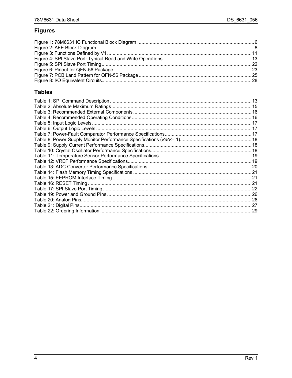 Rainbow Electronics 78M6631 User Manual | Page 4 / 30