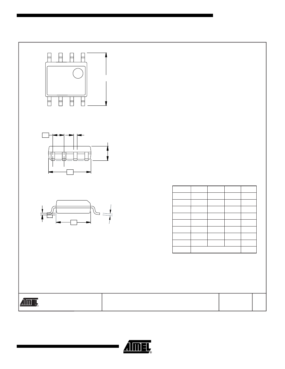 8s2 – eiaj soic, Top view side view end view | Rainbow Electronics AT45DB041B User Manual | Page 31 / 33
