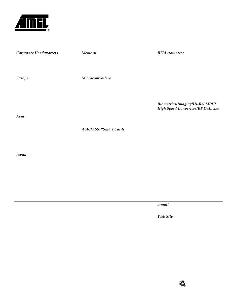 Rainbow Electronics AT45DB041B User Manual | Page 33 / 33