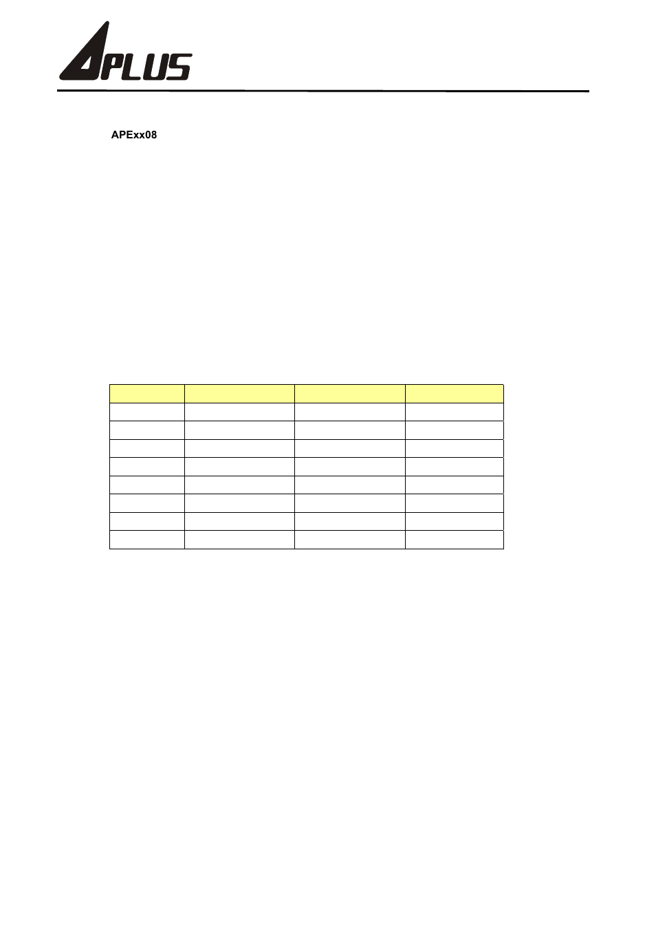 Apexx08 series | Rainbow Electronics APExx08 User Manual | Page 2 / 7