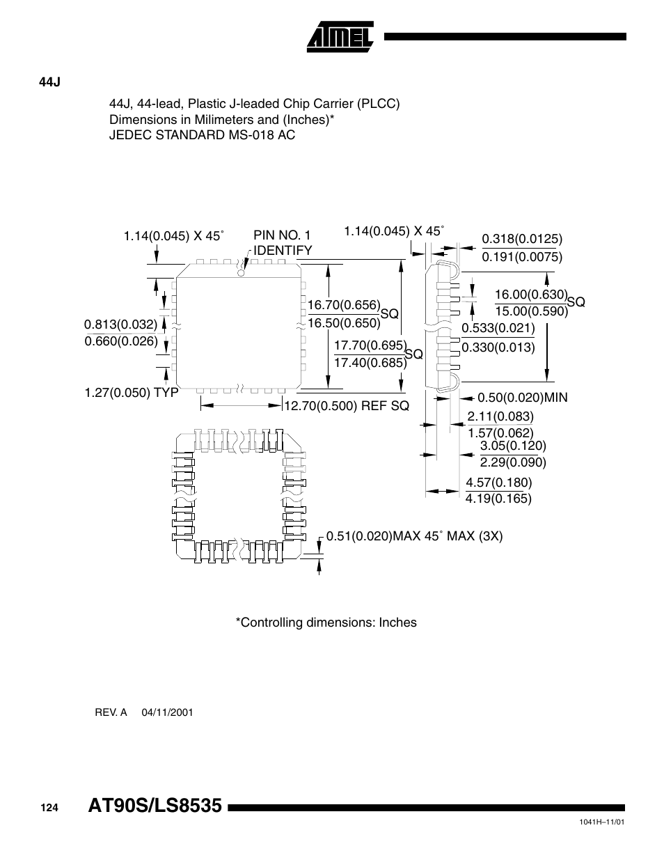 Rainbow Electronics AT90LS8535 User Manual | Page 124 / 127