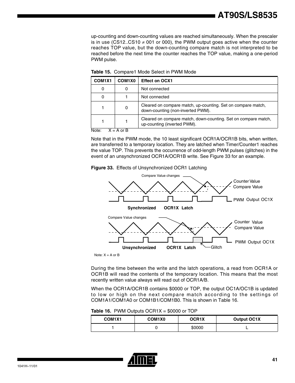 Rainbow Electronics AT90LS8535 User Manual | Page 41 / 127