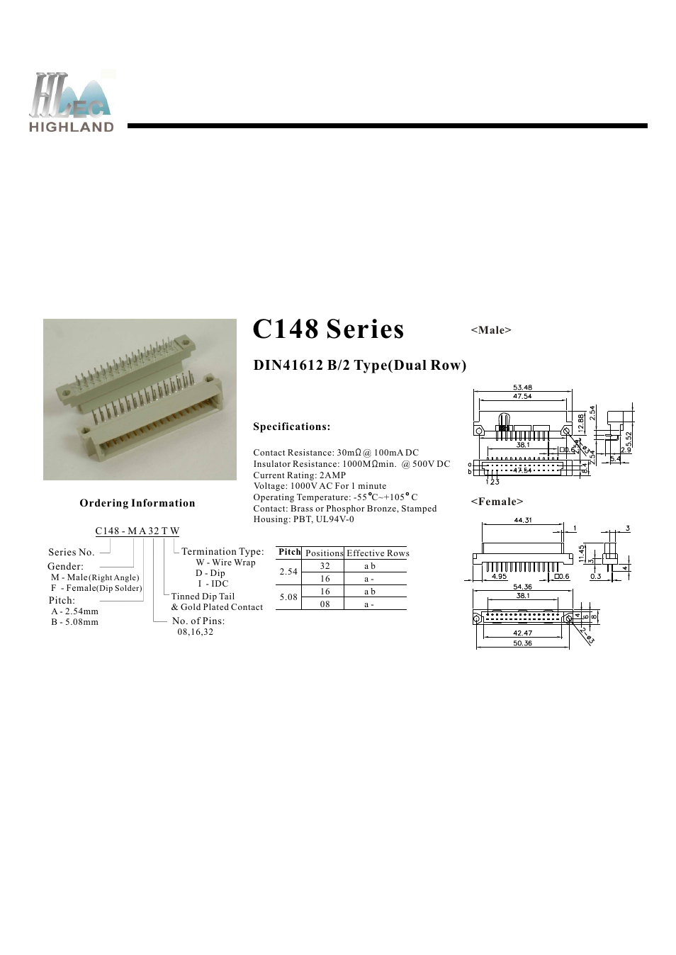 Rainbow Electronics C148 Series User Manual | 1 page