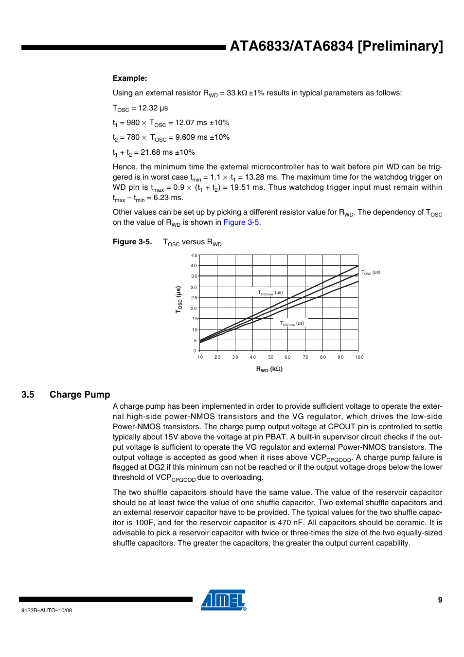 5 charge pump | Rainbow Electronics ATA6834 User Manual | Page 9 / 25