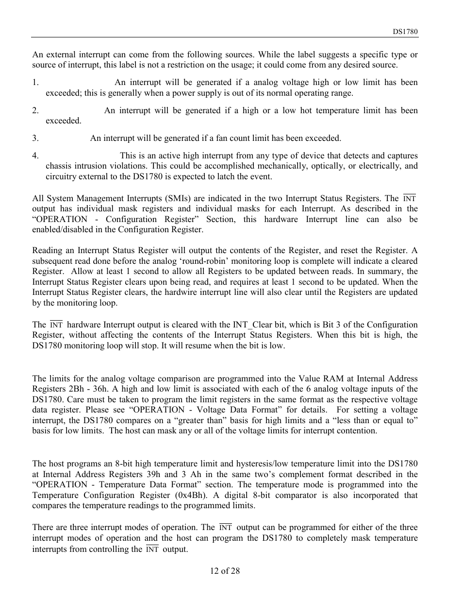 Rainbow Electronics DS1780 User Manual | Page 12 / 28