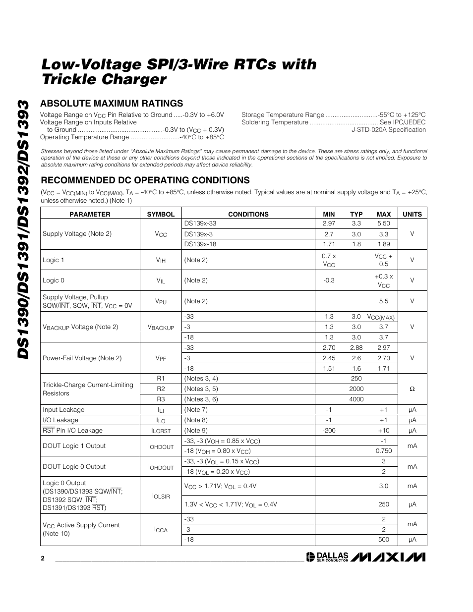 Rainbow Electronics DS1393 User Manual | Page 2 / 24