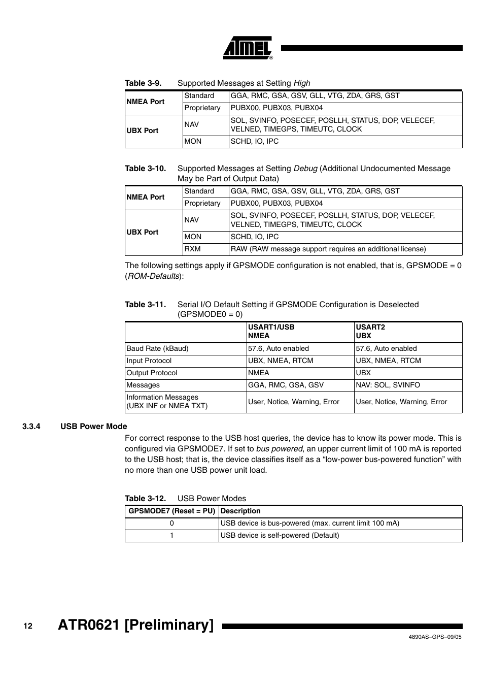 Atr0621 [preliminary | Rainbow Electronics ATR0621 User Manual | Page 12 / 20