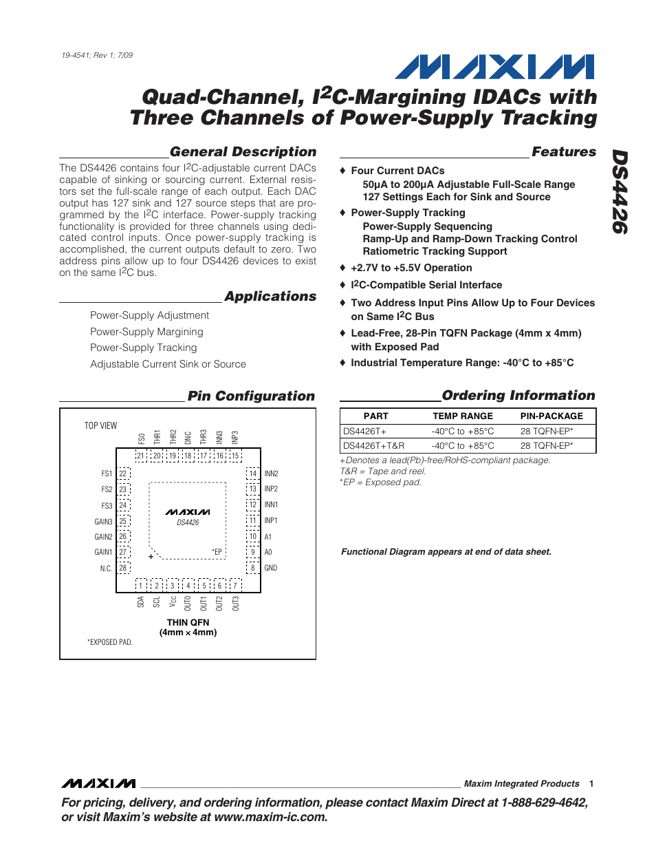 Rainbow Electronics DS4426 User Manual | 15 pages