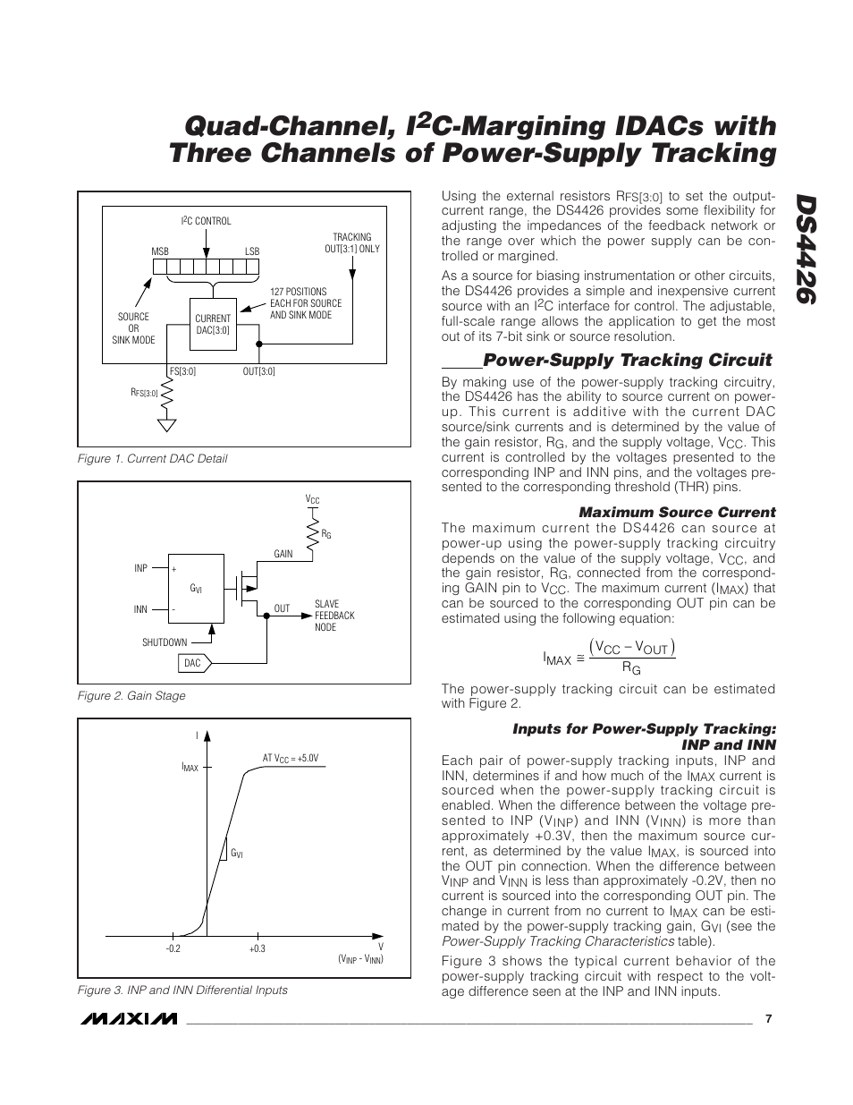 Ds4426 quad-channel, i, Power-supply tracking circuit | Rainbow Electronics DS4426 User Manual | Page 7 / 15