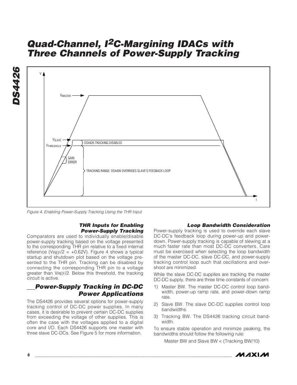 Ds4426, Quad-channel, i, Power-supply tracking in dc-dc power applications | Rainbow Electronics DS4426 User Manual | Page 8 / 15