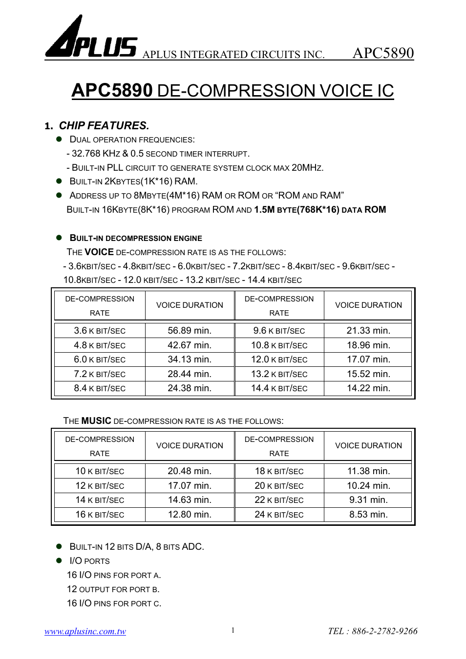 Rainbow Electronics APC5890 User Manual | 10 pages