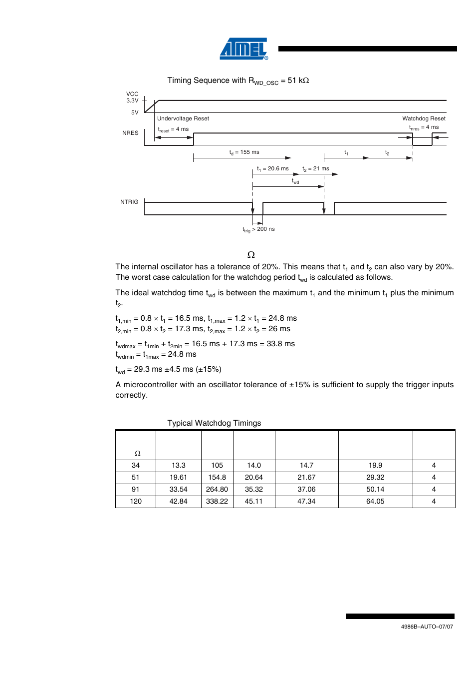 Draft, 2 worst case calculation with r, 51 k ω | Rainbow Electronics ATA6626 User Manual | Page 16 / 28
