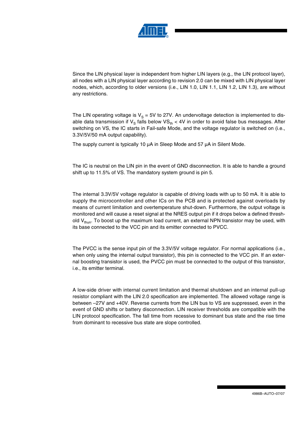 Draft | Rainbow Electronics ATA6626 User Manual | Page 4 / 28