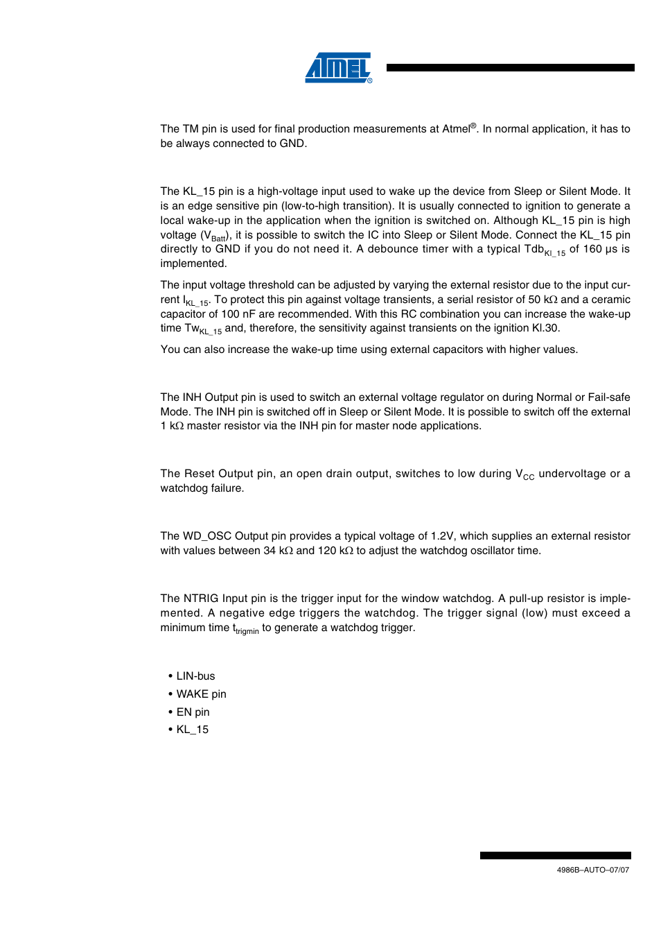 Draft | Rainbow Electronics ATA6626 User Manual | Page 6 / 28