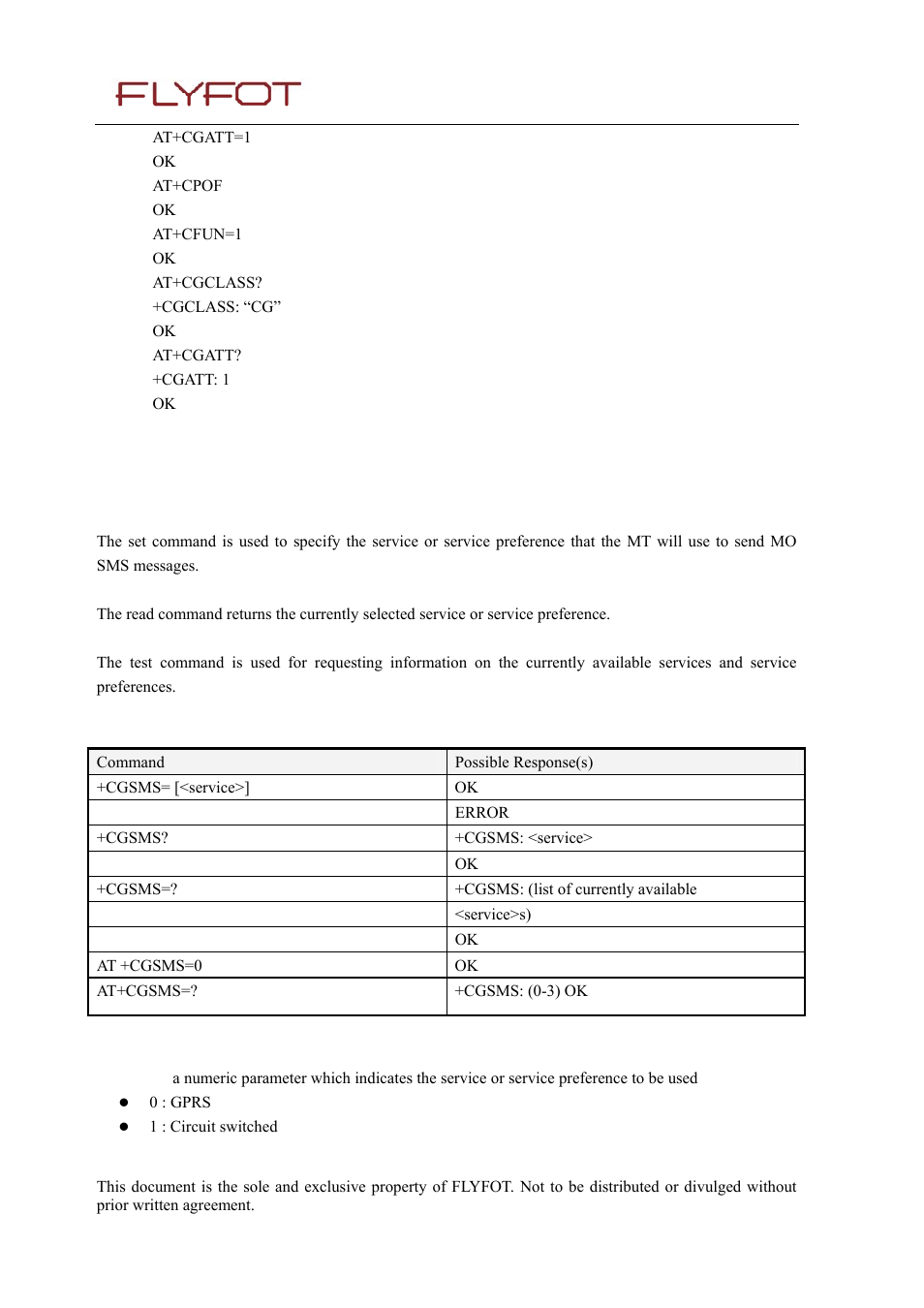 9 select service for mo sms messages +cgsms, 1 description, 2 syntax | 3 defined values, 9 select, Service, Mo sms messages +cgsms | Rainbow Electronics 900 User Manual | Page 133 / 239