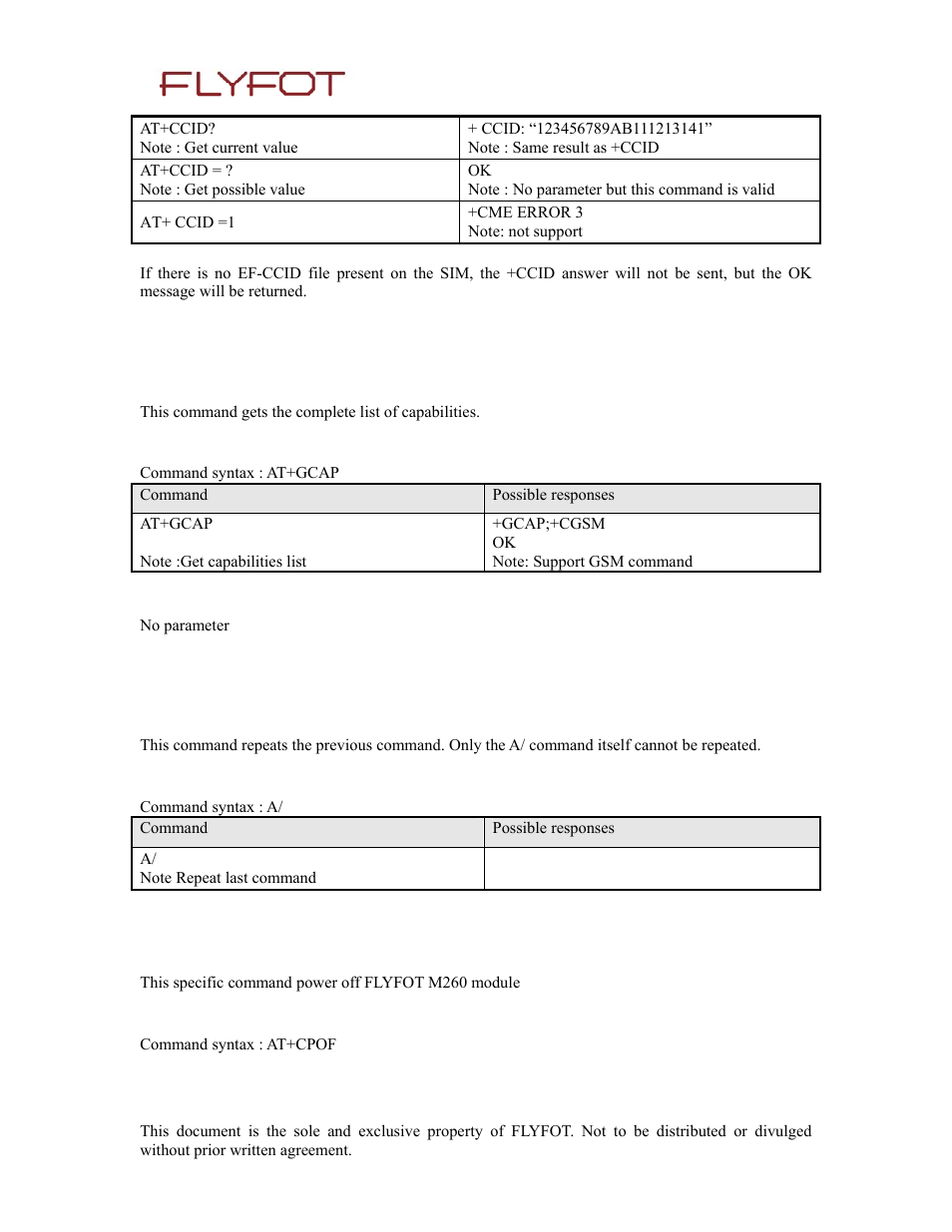 9 capabilities list +gcap, 1 description, 2 syntax | 3 defined values, 10 repeat last command a, 11 power off +cpof, 9 capabilities, List +gcap, 10 repeat, Last | Rainbow Electronics 900 User Manual | Page 17 / 239
