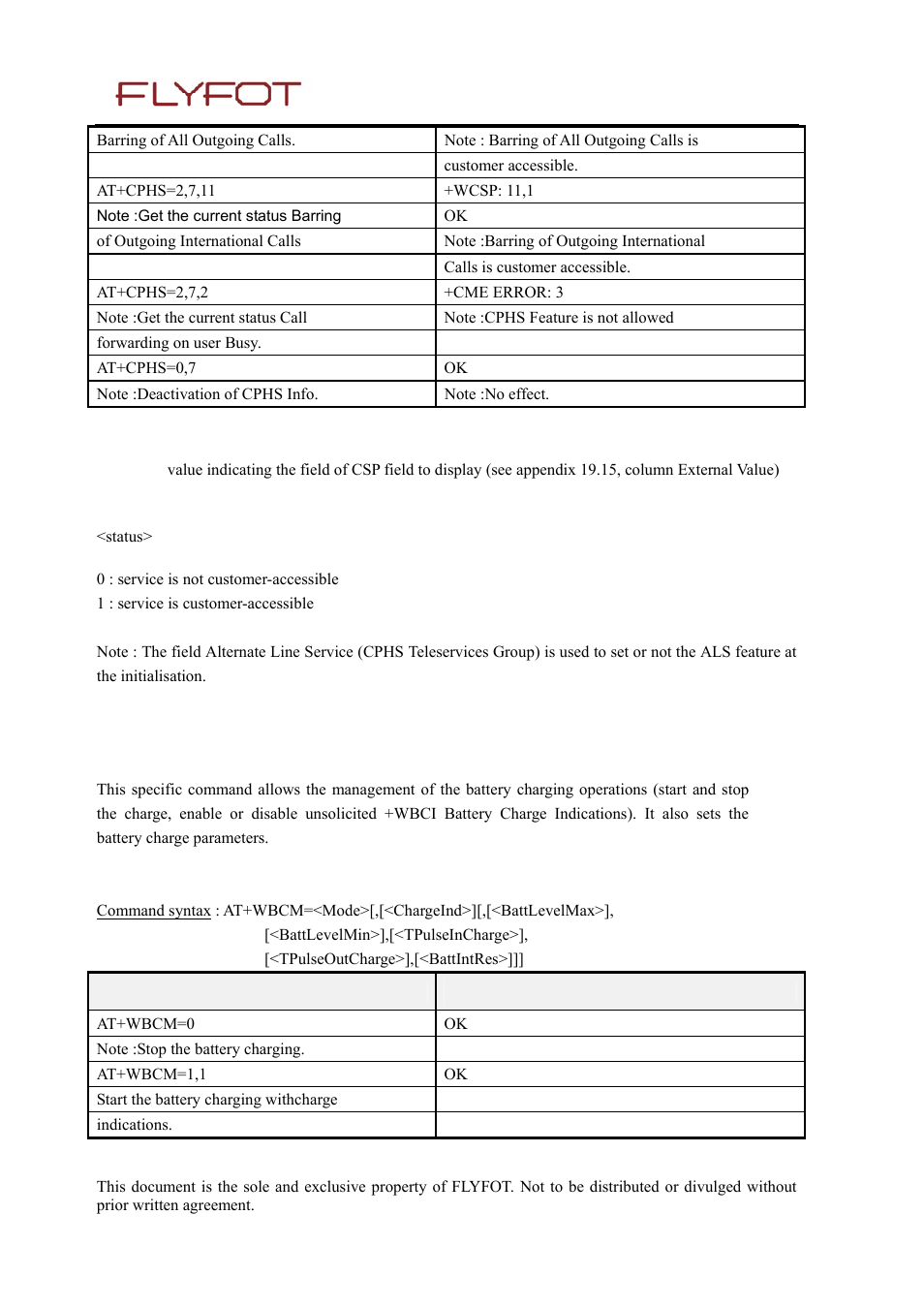3 defined values, 32 flyfot battery charge management +wbcm, 1 description | 2 syntax, Flyfot battery charge management +wbcm | Rainbow Electronics 900 User Manual | Page 201 / 239