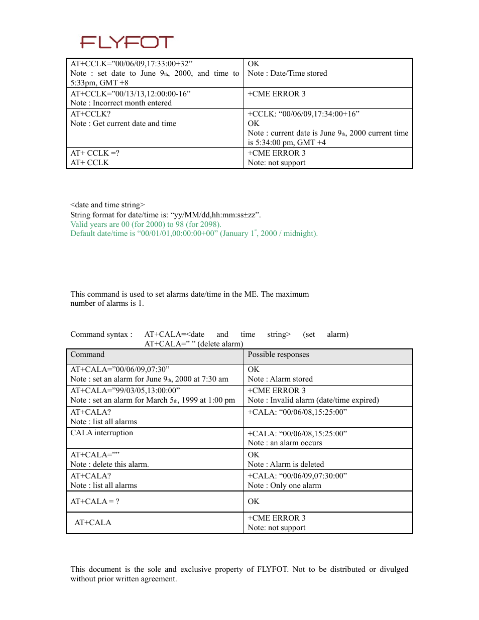 3 defined values, 17 alarm management +cala, 1 description | 2 syntax, 17 alarm, Management, Cala | Rainbow Electronics 900 User Manual | Page 21 / 239