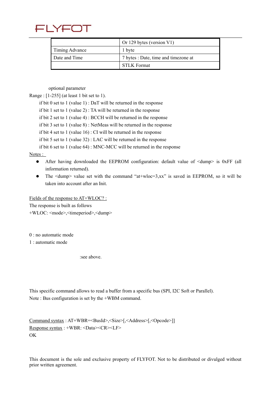44 flyfot bus read +wbr, 1 description, 2 syntax | 44 flyfot, Read | Rainbow Electronics 900 User Manual | Page 217 / 239