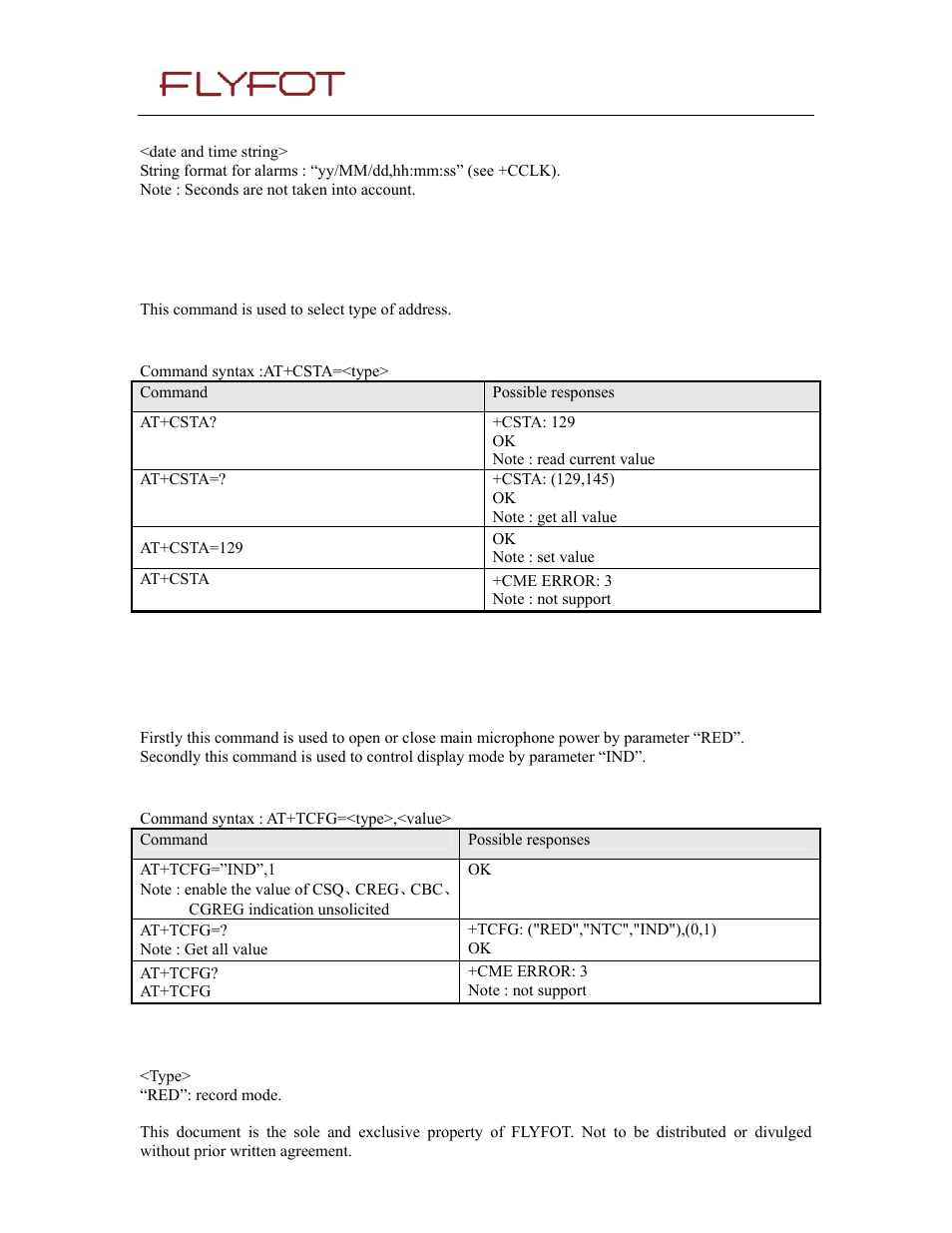3 defined values, 18 select type of address +csta, 1 description | 2 syntax, 19 open micorphone power +tcfg, Select type of address +csta, Open micorphone power +tcfg | Rainbow Electronics 900 User Manual | Page 22 / 239