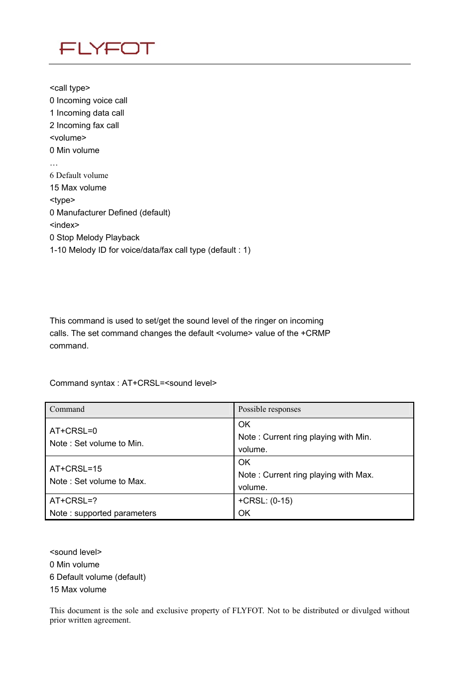 3 5.18.3 defined values, 52 ringer sound level +crsl, 1 description | 2 syntax, 3 defined values, Ringer sound level +crsl | Rainbow Electronics 900 User Manual | Page 228 / 239