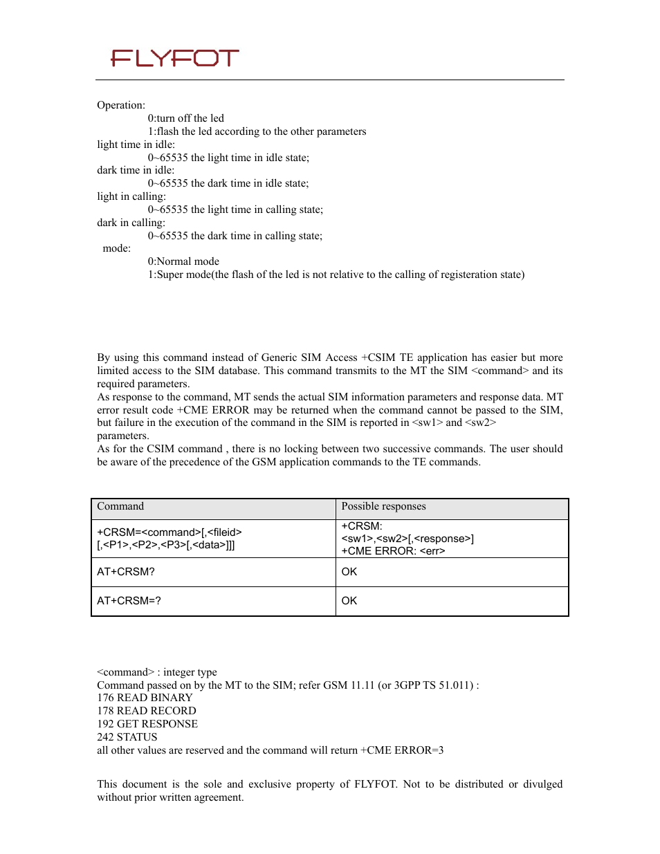 3 defined values, 23 restricted sim access +crsm, 1 description | 2 syntax, Restricted sim access +crsm | Rainbow Electronics 900 User Manual | Page 25 / 239