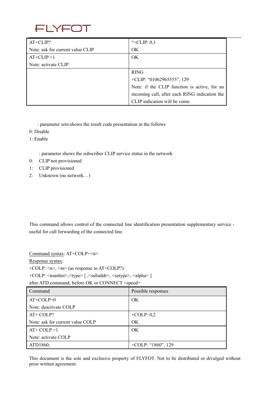 3 defined values, 7 connected line identification presentation +colp, 1 description | 2 syntax, Connected line identification presentation +colp | Rainbow Electronics 900 User Manual | Page 97 / 239