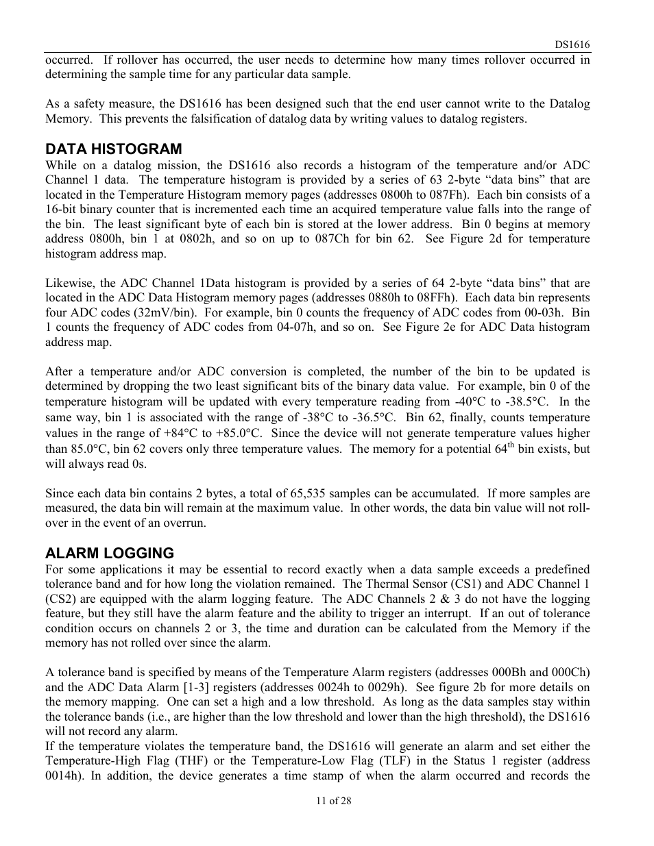 Rainbow Electronics DS1616 User Manual | Page 11 / 28