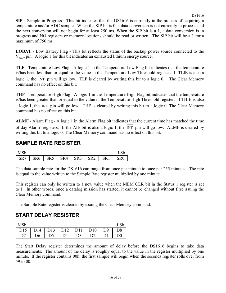Rainbow Electronics DS1616 User Manual | Page 16 / 28