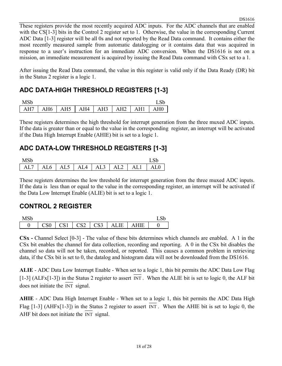 Rainbow Electronics DS1616 User Manual | Page 18 / 28