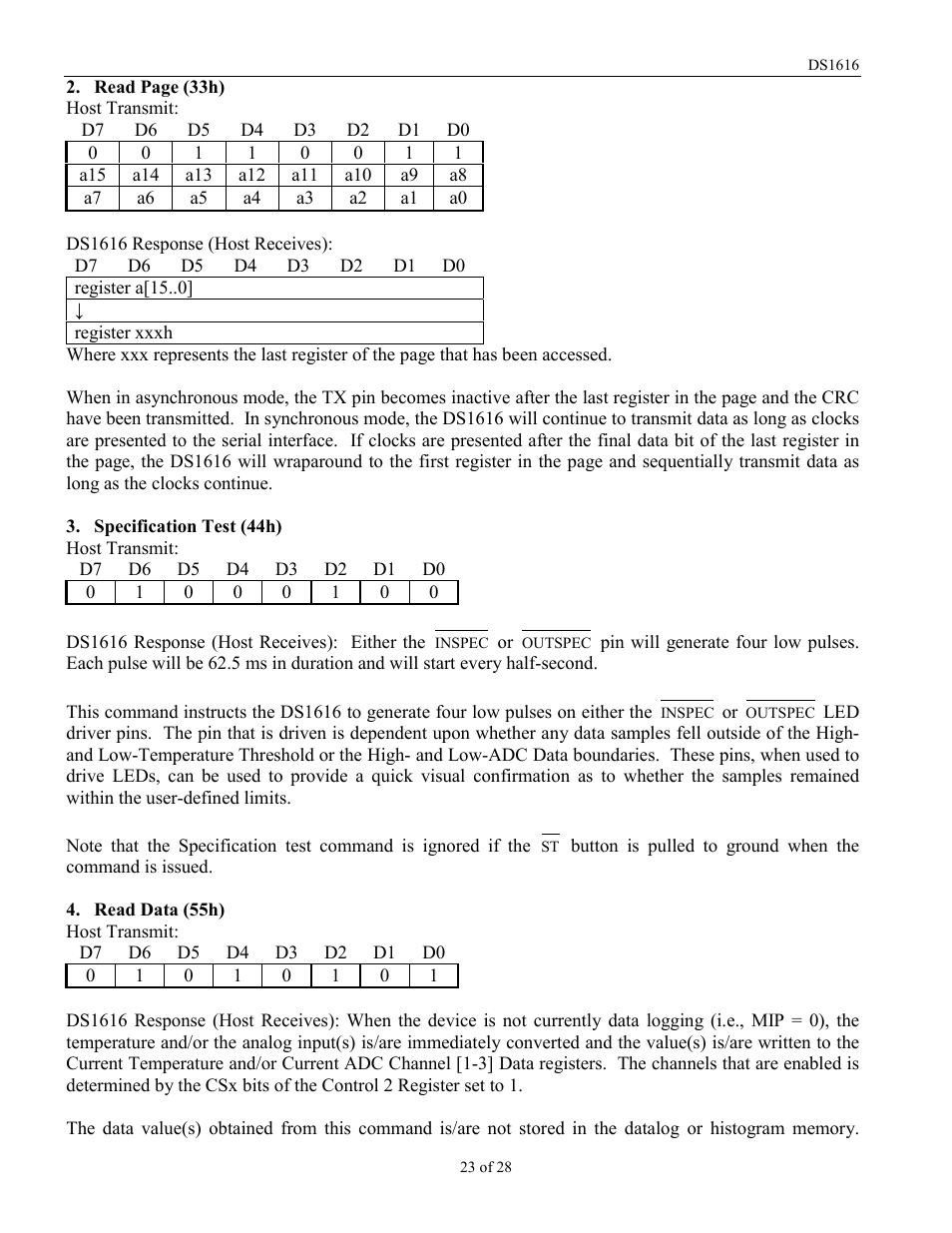 Rainbow Electronics DS1616 User Manual | Page 23 / 28