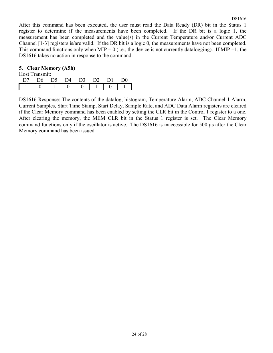 Rainbow Electronics DS1616 User Manual | Page 24 / 28