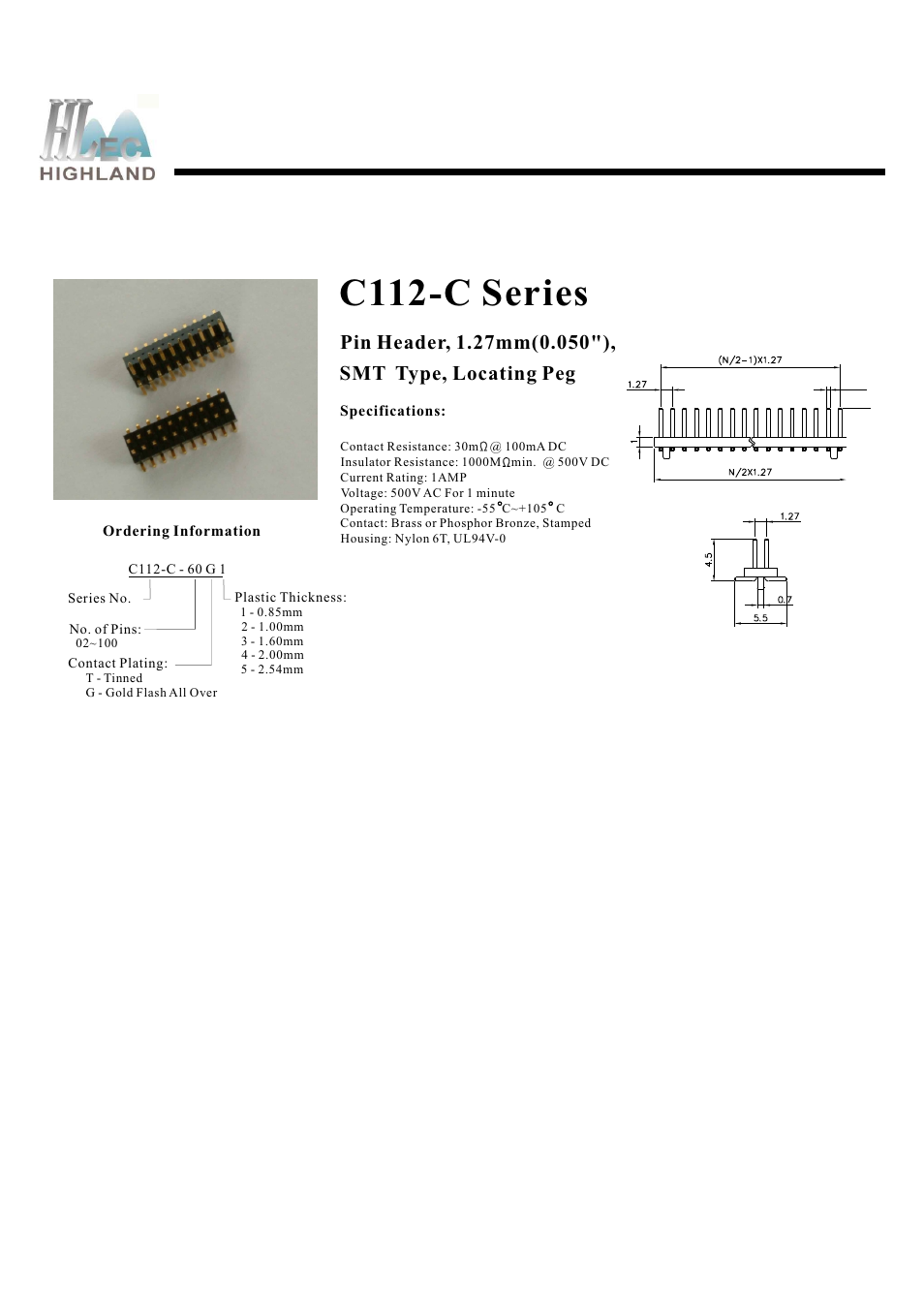 Rainbow Electronics C112-C Series User Manual | 1 page