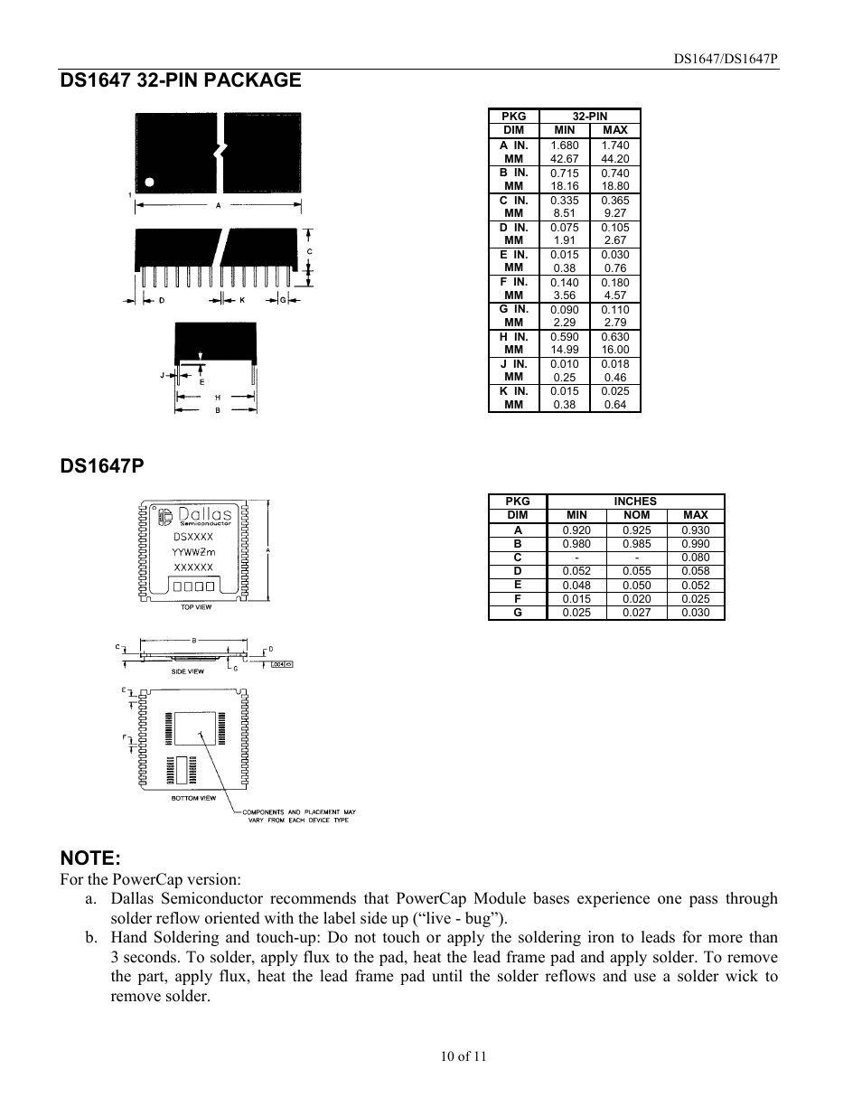 Ds1647p | Rainbow Electronics DS1647P User Manual | Page 10 / 11