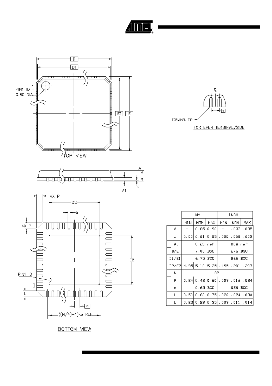 Qfn32 | Rainbow Electronics T89C5121 User Manual | Page 110 / 115