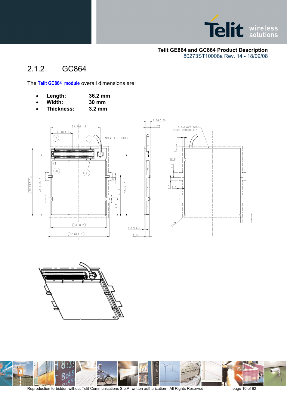 2 gc864 | Rainbow Electronics GC864-PY User Manual | Page 10 / 62