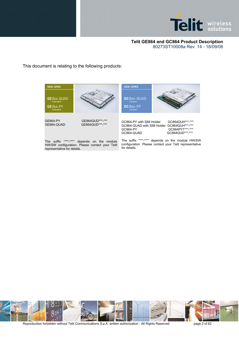 Rainbow Electronics GC864-PY User Manual | Page 2 / 62