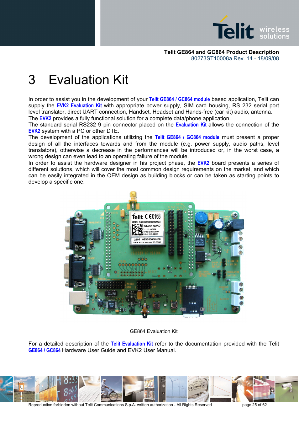 3 evaluation kit | Rainbow Electronics GC864-PY User Manual | Page 25 / 62