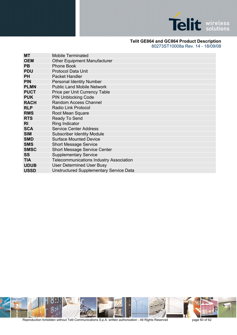 Rainbow Electronics GC864-PY User Manual | Page 60 / 62