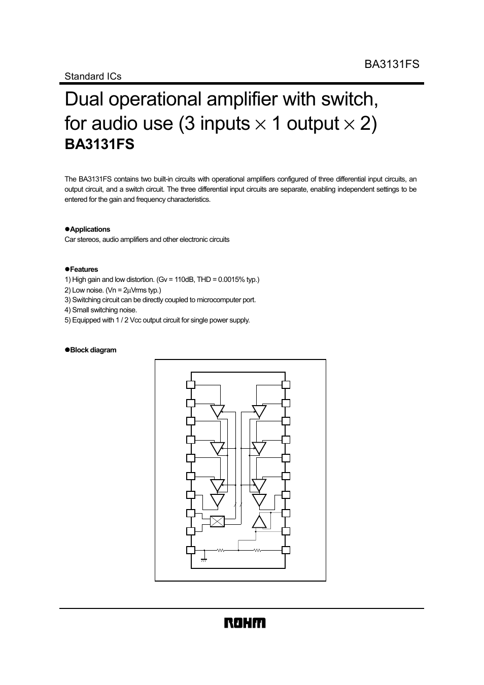 Rainbow Electronics BA3131FS User Manual | 9 pages