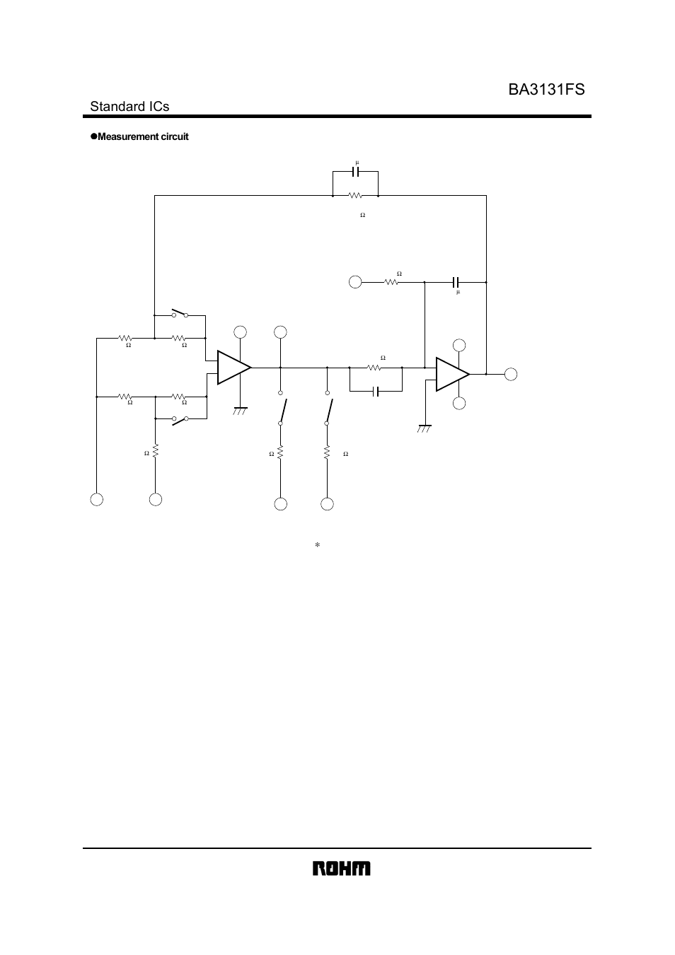 Ba3131fs, Standard ics, Measurement circuit | Rainbow Electronics BA3131FS User Manual | Page 3 / 9